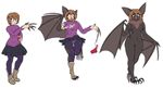  2017 alpha_channel anthro bat beverage boots breasts brown_hair clothing female footwear furdynamo hair human mammal nipples nude open_mouth pussy sequence shirt skirt solo standing surprise torn_clothing transformation wings 