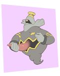  9x9 dusknoir male masturbation nintendo not_furry pok&eacute;mon pok&eacute;mon_(species) saliva simple_background solo video_games 