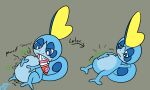  abdominal_bulge afraidpichu feral generation_8_pokemon hammerspace hammerspace_vore hi_res male nintendo pokemon pokemon_(species) scorbunny sobble vore 