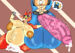  animal_crossing anthro audie_(animal_crossing) balls big_balls big_breasts big_penis bodily_fluids breasts canid canine canis cum cum_inflation cum_inside duo female generation_4_pokemon genital_fluids genitals hi_res huge_balls huge_breasts huge_penis hyper hyper_balls hyper_breasts hyper_genitalia hyper_penis inflation jarrettlucario lattemon lucario male male/female mammal nintendo penis pokemon pokemon_(species) size_difference vein veiny_penis wolf 