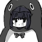  alternate_costume animal_costume black_eyes black_hair chibi highres kuonji_alice mahou_tsukai_no_yoru penguin_costume 