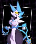  anthro chuyy clothing collar_shirt deltarune digital_media_(artwork) female hi_res holding_tail machine pattern_background pixel_(artwork) robot signature simple_background solo spiked_tail spikes spikes_(anatomy) tail tasque_manager undertale_(series) 