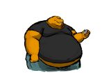 2022 anthro belly belly_overhang big_belly clothed clothing comerboy75 dinosaur drugs extinct growth growth_sequence hi_res looking_at_object male obese obese_anthro obese_male orange_body overweight overweight_anthro overweight_male pill_bottle prehistoric_species reptile scalie simple_background solo theropod tyrannosaurid tyrannosauroid tyrannosaurus tyrannosaurus_rex 