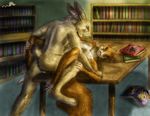  ambiguous_penetration balls book feet female lagomorph library lying male male/female mammal nude on_back penetration rabbit rodent sex spread_legs spreading squirrel table_lotus_position whimsicalsquirrel_(artist) 