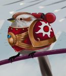  avian bird branch finch humor machine power_armor snow solo space_marine 