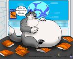  anthro arctic_wolf belly belly_fur belly_rub big_belly bloated canid canine canis chip_bag chips_(food) classified claws dreamworks finger_claws food fur gluttony hands_on_belly k9manx90_(artist) madagascar_(series) male mammal map navel navel_outline obese obese_anthro obese_male overweight overweight_anthro overweight_male satisfied satisfied_look solo special_agent spy stuffing stuffing_(food) tail the_penguins_of_madagascar toe_claws wanted_sign wolf 