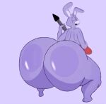  animated anthro big_butt bonnie_(fnaf) bouncing_butt butt five_nights_at_freddy&#039;s fur guitar huge_butt hyper hyper_butt lagomorph leporid male mammal musical_instrument plucked_string_instrument purple_body purple_butt purple_fur rabbit scottgames shaking_butt simple_background solo string_instrument yoshuacomoyoshu 