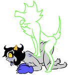  2015 alien becquerel black_hair canine dog female female_on_feral hair homestuck horned_humanoid humanoid interspecies male male/female male_penetrating mammal ms_paint_adventures nepeta_leijon nsfwebrunner sex troll_(homestuck) 