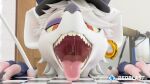 3d_(artwork) anthro bodily_fluids digital_media_(artwork) female hi_res mammal mouth_shot murid murine officer_flint_(foretbwat) open_mouth rat redblast rodent saliva solo throat tongue tongue_out uvula vore