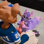 1:1 2024 absurd_res anthro balls bench blender_(artwork) blender_eevee blue_body blue_fur blue_hair bodily_fluids brown_body brown_fur canid canine canis cheek_tuft clothing cum cum_on_face cumshot digital_media_(artwork) domestic_dog duo ejaculation erection exhibitionism eyewear facial_markings facial_tuft fur genital_fluids genitals glasses hair handjob head_markings hi_res hockey_jersey linnie_(taidumtime) male male/male mammal markings nude pale_fur park park_bench pauwer pauwer_(pauwer) penile penis public public_sex purple_body purple_fur purple_hair regulus_(species) sex taidum tail tan_body tan_fur tongue tongue_out tuft wolf