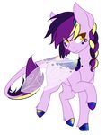  ambiguous_gender blonde_hair equine feral fuyusfox hair horse hybrid insect_wings mammal multicolored_hair my_little_pony purple_hair scales solo tail_tuft tuft wings yellow_eyes 