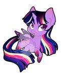  alternate_color blonde_hair equine female feral friendship_is_magic fur fuyusfox hair happy horn horse mammal multicolored_hair my_little_pony pink_hair pony purple_eyes purple_fur solo star_eyes twilight_sparkle_(mlp) winged_unicorn wings 