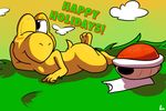  butt christmas contimplatininspiratio digital_media_(artwork) holidays koopa koopa_troopa mario_bros nintendo nude reptile scalie turtle video_games 