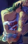  2boys abs akubaka bottomless kuroko_no_basuke licking male_focus multiple_boys sportswear tongue undressing yaoi 