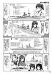  ainu_clothes akagi_(battlecruiser) akagi_(kantai_collection) battlecruiser battleship comic eyepatch folded_ponytail greyscale hair_ribbon headband headgear japanese_clothes kaga_(battleship) kaga_(kantai_collection) kamikaze_(kantai_collection) kamoi_(kantai_collection) kantai_collection long_hair military military_vehicle monochrome multiple_girls ribbon sendai_(kantai_collection) ship side_ponytail tasuki tatsumi_ray tenryuu_(kantai_collection) translation_request two_side_up warship watercraft 