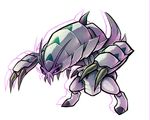  2016 ambiguous_gender arthropod chromatic_aberration claws crustacean feral golisopod marine multi_arm multi_limb nintendo pok&eacute;mon pok&eacute;mon_(species) simple_background solo standing thumpleweed video_games white_background 