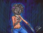 black_panther drumstick feline female iaguara_bishop mammal panther rosangela solo 