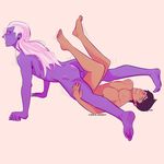  2boys anal full_body male_focus multiple_boys nude penetration purple_skin sex voltron yaoi 