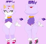  blaze_the_cat butt camel_toe clothed clothing cute dream-cassette female flat_chested nervous short_stack simple_background solo sonic_(series) wide_hips 