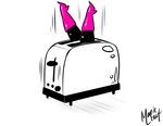  2015 absurd_res hi_res machine mapleleauf mettaton mtt_brand_legs not_furry robot signature simple_background solo toaster undertale video_games what_has_science_done white_background 