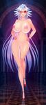  00s 1girl akiranime animated animated_gif aqua_hair areolae basquash! blue_hair bouncing_breasts breasts cleavage curvy earrings female glasses hands_on_hips haruka_gracia high_heels huge_breasts long_hair looking_at_viewer narrow_waist nipples nude shoes smile solo sunglasses very_long_hair walking 