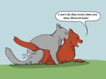  ambiguous_gender cat feline feral firestar_(warriors) fur graystripe_(warriors) grey_fur male male/ambiguous mammal red_fur sex thathornycat warriors_(cats) 
