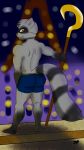  2018 butt cane city clothing digital_media_(artwork) eiffel_tower france jackiepancoon looking_at_viewer male mammal outside paris procyonid raccoon sly_cooper sly_cooper_(series) solo video_games 