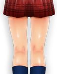  close-up highres kneehighs kneepits legs naz original plaid plaid_skirt skirt socks solo 