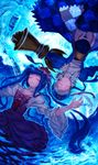  blue_hair bottle closed_eyes dlanor_a_knox drill_hair furudo_erika highres lain long_hair multiple_girls silver_hair thighhighs twintails umineko_no_naku_koro_ni underwater very_long_hair 