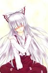  cofi_(eternal) fujiwara_no_mokou hair_over_eyes sad solo tears touhou 