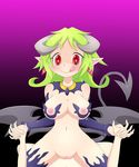  animated bouncing_breasts breasts censored demon_girl green_hair hand_holding horns interlocked_fingers large_breasts mon-musu_quest! monster_girl nipples penis pointy_ears pov purple_background pussy red_eyes sex simple_background succubus succubus_(mon-musu_quest!) tail tongue tongue_outside vaginal wings 