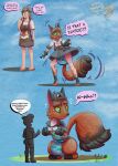 absurd_res age_regression ageplay canid canine canis clothed clothing diaper domestic_dog dustyerror english_text eyewear female fox generation_8_pokemon glasses hi_res mammal nickit nintendo pamp pamper pokemon pokemon_(species) roleplay text trans_(lore) trans_woman_(lore) transformation wearing_diaper