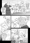  anthro bear clothing comic cotton_(artist) english_text karasawa kuro_(tooboe_bookmark) male mammal monochrome text tooboe_bookmark 