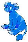 2022 2:3 2_horns artist_name blue_body blue_eyes blue_fur blue_hair blue_hooves blue_horn blue_markings blue_tail blue_tail_tuft bovid bovine chotpot closed_smile cloven_hooves dated english_description feral fur fur_markings hair hooves horn jelly_neopet kau_(neopets) light lighting male male_feral mammal markings mouth_closed multicolored_body multicolored_fur neopet_(species) neopets no_pupils quadruped shaded simple_background simple_shading sitting smile solo tail tail_tuft tuft two_tone_body two_tone_fur white_background