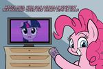  2017 animated duo earth_pony english_text equine female feral friendship_is_magic hair heir-of-rick horn horse mammal multicolored_hair my_little_pony pink_hair pinkie_pie_(mlp) pony television text twilight_sparkle_(mlp) unicorn 