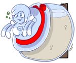  alcohol beer belly beverage big_belly blue_clothing blue_dress blue_eyes blue_hair blue_skin bow breasts clothed clothing cute dress drunk female ghost hair inflation morbidly_obese not_furry obese overweight overweight_female quasi quasi-ghost solo spirit sweer-tomato tentacles weight_gain window 