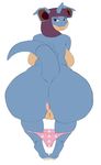  anthro anus big_butt breasts butt charlotte_(aj_the_flygon) clothing deadpliss female hair invalid_tag ipan looking_at_viewer nidoqueen nintendo panties pok&eacute;mon pok&eacute;mon_(species) purple_eyes purple_hair pussy solo underwear video_games wide_hips 