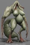  alien big_breasts breasts female lactating long_arms monster nightmare_fuel nihilophant not_furry ovipositor parasite pregnant standing the_flood thick_thighs 