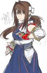  brown_hair fighting_ex_layer fighting_stance fingerless_gloves gloves hakama headband highres hokuto_(street_fighter) japanese_clothes long_hair muneate sketch solo street_fighter street_fighter_ex_(series) tetsu_(kimuchi) 