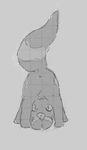  animal_ears anus from_behind full_body grey_background greyscale jkwaipa0926 looking_at_viewer looking_through_legs monochrome no_humans pokemon pokemon_(creature) pokemon_gsc simple_background sketch solo standing tail umbreon 