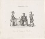 1830 19th_century absurd_res albert_dominicus_trip_van_zoudtlandt ancient_art anthro avian bicorne biped bird caption chair clothing felid feline frederick_of_the_netherlands furniture galliform group hat hat_feather headgear headwear hi_res loose_feather lynx male mammal melee_weapon military_uniform monochrome paper phasianid public_domain shoulder_pads simple_background sitting standing sword table tablecloth trio turkey uniform unknown_artist weapon whiskers white_background william_i