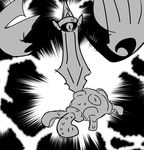  aegislash anger_vein angry black_background full_body greyscale jkwaipa0926 looking_down monochrome nervous no_humans pokemon pokemon_(creature) pokemon_gsc pokemon_xy shuckle simple_background sketch sweat two-tone_background 