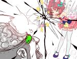 &gt;_&lt; 2024 after_headbutt animal_ears animal_humanoid bangs bell bell_collar blush bottomwear bow_ribbon brain bruised bruised_forehead cat_paws clothing collar contact_onomatopoeia cute_fangs cyberface cyberface_(the_battle_cats) cybernetics cyborg digital_drawing_(artwork) digital_media_(artwork) duo ebora eyebrows eyes_closed eyes_popping_out fangs fatal_wound feathered_wings feathers felid felid_humanoid feline feline_humanoid female fur green_eyes hair headbutt hi_res human_ears humanoid impact_effect impact_onomatopoeia legwear machine male mammal mammal_humanoid metallic_body moneko_(the_battle_cats) motion_lines motion_outline on_stage onomatopoeia open_mouth organs pawpads pink_hair ponos_corp. pose shocked short_hair simple_background skirt smoke_from_forehead sound_effects standing star_emanata sweat_emanata teeth text the_battle_cats thigh_highs white_body white_fur wings wounded