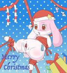  1girl artist_request brown_eyes chima christmas_hat furry happy_happy_clover pussy solo uncensored 
