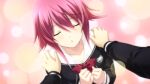  :o ahoge black_dress blurry blurry_background blurry_vision bokeh bow breasts chaos;child chest_bow closed_eyes collarbone cropped_jacket depth_of_field dress fingernails game_cg hair_between_eyes hekiho_academy hekiho_academy_uniform highres imminent_kiss long_sleeves medium_breasts miyashiro_takuru official_art onoe_serika open_mouth own_hands_together pink_background pink_hair pov red_bow sailor_collar sailor_shirt sasaki_mutsumi school_emblem shirt short_hair_with_long_locks shoulder_grab white_sailor_collar white_sleeve_cuffs 