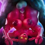 3d_(artwork) absurd_res anatoly_var anthro anthro_on_anthro anthro_penetrated anthro_penetrating anthro_penetrating_anthro anthro_penetrating_female areola ass_up balls big_areola big_breasts big_butt bodily_fluids breasts butt cum cum_in_pussy cum_inside cum_on_penis dark_nipples demon digital_media_(artwork) digitigrade duo enjoying fangs female female_penetrated genital_fluids genitals glistening glistening_body glistening_skin glowing glowing_eyes hi_res hooves huge_breasts lizard lizard_(petruz) looking_pleasured lucia_(satina) male male/female male_penetrating male_penetrating_anthro male_penetrating_female non-mammal_balls nude nude_anthro nude_female nude_male open_mouth open_smile penetration penile penile_penetration penis penis_in_pussy pussy red_body red_skin reptile satina_(series) scalie sex smile solo_focus teeth thick_thighs tongue tongue_out upside_down vaginal vaginal_penetration wet wet_body yellow_sclera