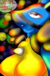  anthro big_breasts breasts canine female lucario mammal nintendo nude pok&eacute;mon pok&eacute;mon_(species) pok&eacute;morph snizard spikes video_games 