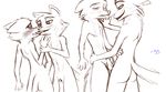  animal_genitalia bb black_and_white blush canine cum disney erection fox hand_grab hands-free hi_res kissing male male/male mammal monochrome nick_wilde orgasm selfcest sheath simple_background square_crossover tongue tongue_out white_background zootopia 