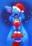  :d anthro bangs_(character) bell blue_fur breasts christmas cleavage clothed clothing costume cute elpatrixf female fur gloves hair hair_over_eyes hat holidays long_hair membranous_wings nintendo open_mouth pok&eacute;mon pok&eacute;mon_(species) pok&eacute;morph santa_costume santa_hat snow video_games winged_arms wings zubat 