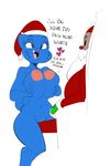  blue_fur breasts cartoon_network christmas female fur hat headwear holidays male male/female mature mother nicole_watterson nipples nude parent pussy santa_claus teeth the_amazing_world_of_gumball tongue unknown_artist 